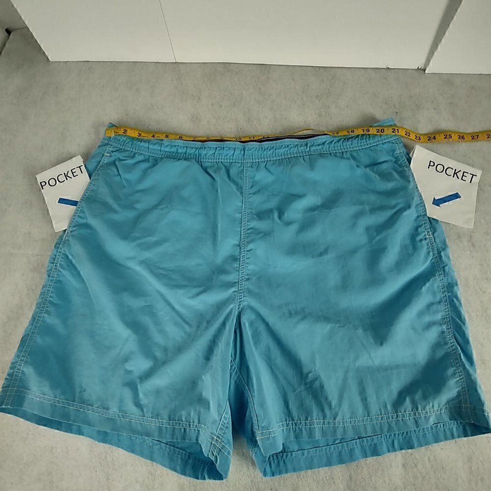 Chaps Men’s 3 Pocket Drawstring Blue Swim, Casual, Shorts, Trunks Size XXL - Picture 6 of 10